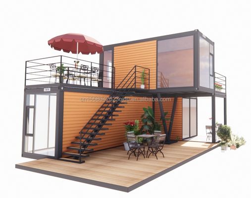 50/75/100mm Wave Sandwich Panel Wall 20 Feet Portable Shipping Container Clothing Store Prefab Mobile Shop Pop-up Retail Store