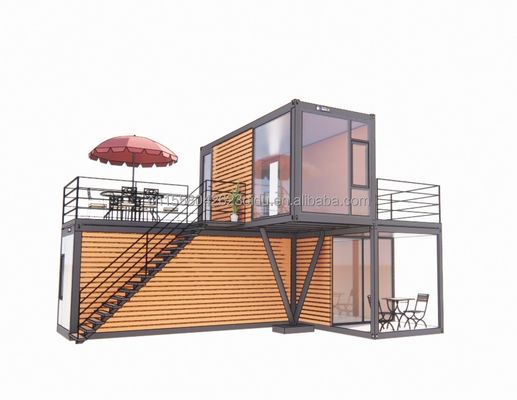 50/75/100mm Wave Sandwich Panel Wall 20 Feet Portable Shipping Container Clothing Store Prefab Mobile Shop Pop-up Retail Store