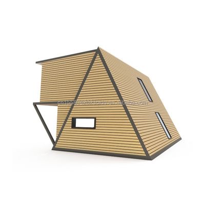 Portable Tiny Home Prefab Houses with Steel Frame Galvanized Steel Bending 180g and 50/75/100mm Wave Sandwich Panel Walls