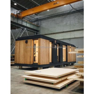 Aluminum Alloy Windows Modern Triangle Roof Prefab House Flat Roof Residential Container Wooden Prefabricated Homes Outdoor Made Steel Sandwich Panel