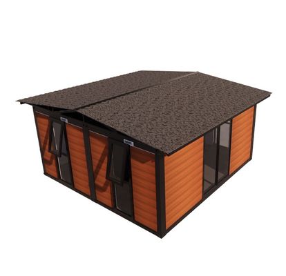 20ft 40ft Windproof Luxury Modular Steel Folding Containers for Villas Customized Wall 50/75/100mm Wave Sandwich Panel