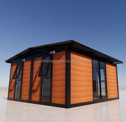 20ft 40ft Windproof Luxury Modular Steel Folding Containers for Villas Customized Wall 50/75/100mm Wave Sandwich Panel