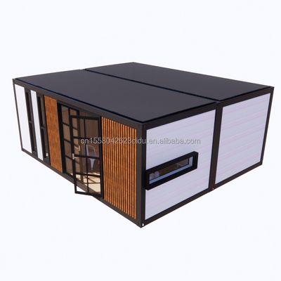 Galvanized Steel Bending 180g EU Modern 2 Bedroom Prefab Steel Expandable Container House Design for Mall Application