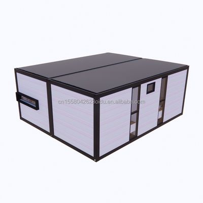 Galvanized Steel Bending 180g EU Modern 2 Bedroom Prefab Steel Expandable Container House Design for Mall Application