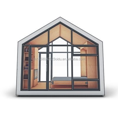 Modified Shipping Container Prefab House Triangle Roof and Stable Wood Foundation for Residential Steel Container Home