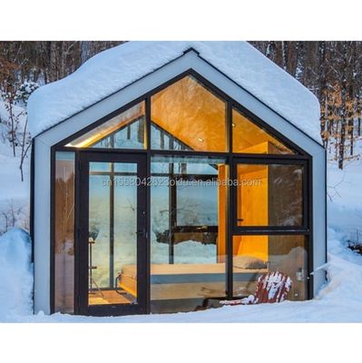 Modified Shipping Container Prefab House Triangle Roof and Stable Wood Foundation for Residential Steel Container Home