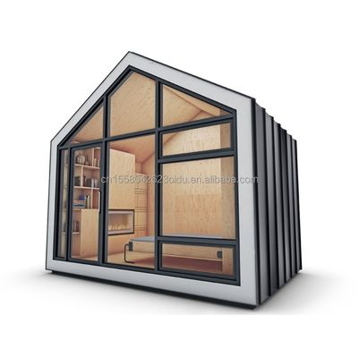 Modified Shipping Container Prefab House Triangle Roof and Stable Wood Foundation for Residential Steel Container Home