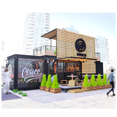 Customized Color Modern Design Prefab Container Milk Tea Shop Coffee Shop Cafe Store Homes Tiny Modular Container House