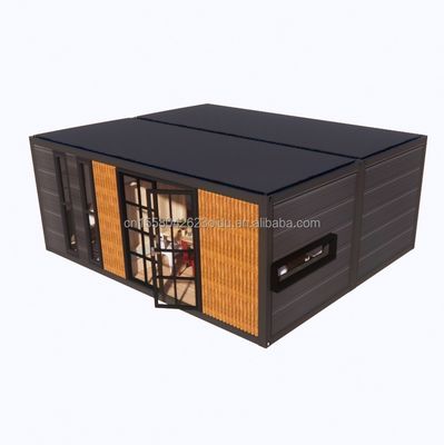 Modern 2 Bedroom Expandable Steel Container House Prefab Design for Mall Application Customized Color Variations