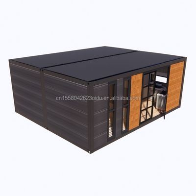 Modern 2 Bedroom Expandable Steel Container House Prefab Design for Mall Application Customized Color Variations