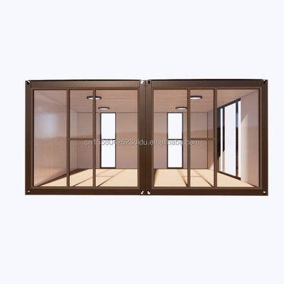 Modern 2 Bedroom Prefab Steel Expandable Container House for Mall Application Customized Color Design