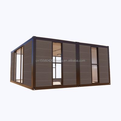 Modern 2 Bedroom Prefab Steel Expandable Container House for Mall Application Customized Color Design