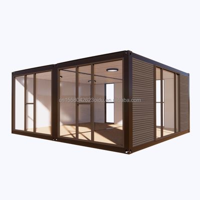 Modern 2 Bedroom Prefab Steel Expandable Container House for Mall Application Customized Color Design