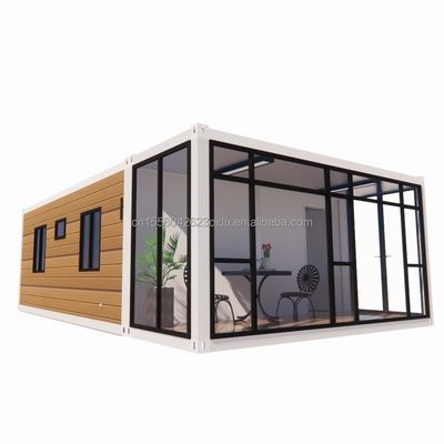 20ft Modern Expandable Container House for Carport Prefabricated Mobile Steel Sandwich Panel Material Hotel Restaurant Bar