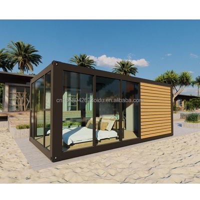 Customized Color Modern Luxury Tiny 20ft 40ft Prefab Wooden House Mobile Light Steel Container Prefabricated Home Apartment for Outdoor