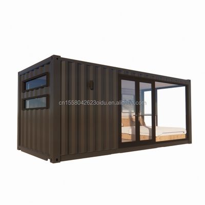 50/75/100mm Wave Sandwich Panel Wall Modern 20ft EU Prefabricated Container houses Wooden House Independent Garden Apartment for Hotel