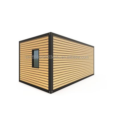 20ft Light Steel Hotel Container House with 50/75/100mm Wave Sandwich Panel Wall