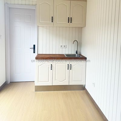 20ft Light Steel Hotel Container House with 50/75/100mm Wave Sandwich Panel Wall