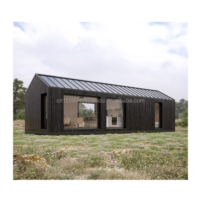 20ft 40ft Quick Assembly Container for Temporary Office Hotel Wooden Houses from Steel Frame Galvanized Steel Bending 180g
