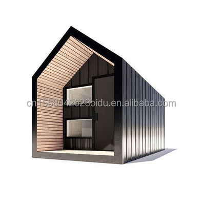 Main Structure Galvanized Steel Square Tubes Modern Triangle Outdoor House Designed with Sandwich Panel Material for Shop