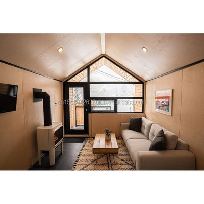 Main Structure Galvanized Steel Square Tubes Modern Triangle Outdoor House Designed with Sandwich Panel Material for Shop