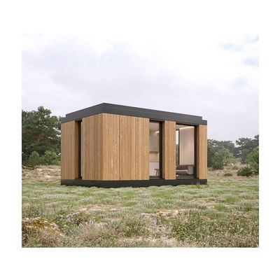EU Modern 20ft Quick Assembly Wooden Houses Container Hotel Shop for Office in Customized Color