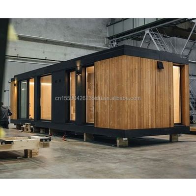 EU Modern 20ft Quick Assembly Wooden Houses Container Hotel Shop for Office in Customized Color