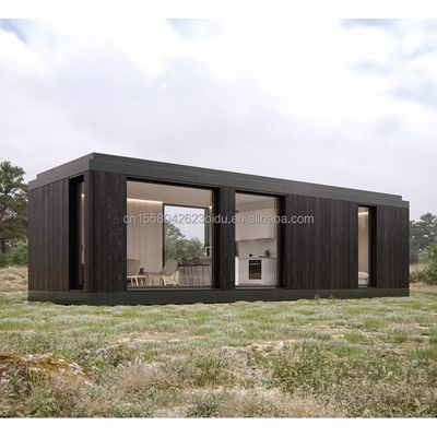 EU Modern 20ft Quick Assembly Wooden Houses Container Hotel Shop for Office in Customized Color
