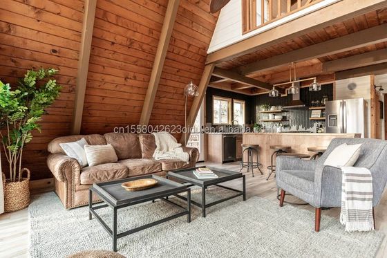 Customized Color Steel Frame Modern Luxury Design Prefabricated Wooden Garden Chalet Tiny Modular Prefab Houses Villa for Shop
