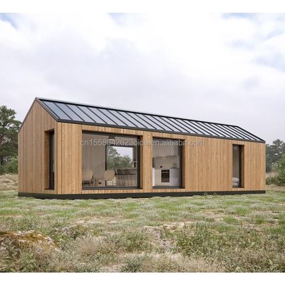 20ft Mobile Home Garden Studio Prefabricated Customizable Steel Container House with Wall 50/75/100mm Wave Sandwich Panel