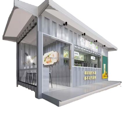 Hotel Prefab Movable Shop Modern Design Prefabricated Restaurant Bar Sales Kiosk Tiny Home Made of Steel Sandwich Panel