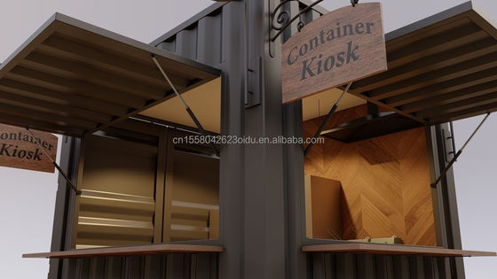 Hotel Prefab Movable Shop Modern Design Prefabricated Restaurant Bar Sales Kiosk Tiny Home Made of Steel Sandwich Panel