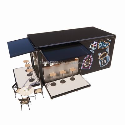 Modern 20 FT 40 FT Prefab Home Container Wooden Prefabricated Outdoor Restaurant Coffee Bar for Customized Color