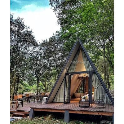 Modern Triangle Houses Kit Homes Modular House Container House A Frame Wooden Camper Hotel Home with Customized Color