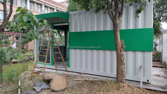 40 FT Expandable Steel Prefabricated House for Customizable Mobile Container Store Wall 50/75/100mm Wave Sandwich Panel