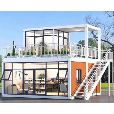 Main Structure Galvanized Steel Square Tubes in Made 20ft Flat Packaging Prefabricated Temporary Container Workshop