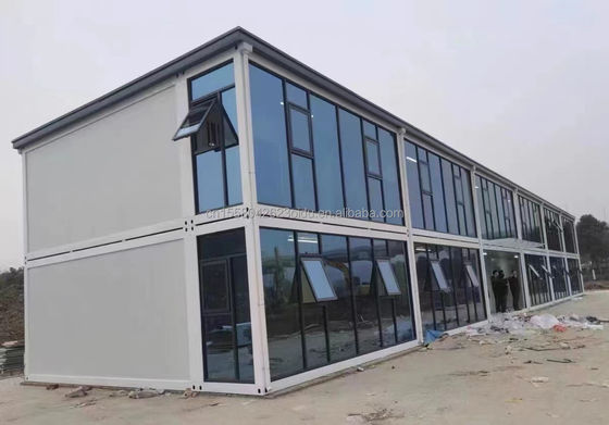 Main Structure Galvanized Steel Square Tubes in Made 20ft Flat Packaging Prefabricated Temporary Container Workshop