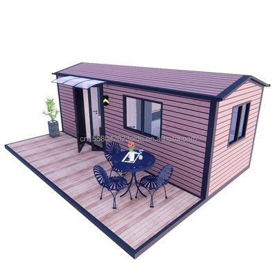 Customized Color EU Chinese-Style Wooden Garden House Light Steel Frame Structure One Room for Hotel and Family