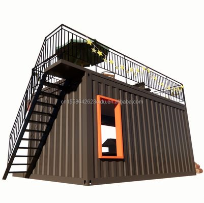 Outdoor Application Prefabricated Steel Restaurant Container Store with Modern Design and Aluminum Alloy Windows 20ft or 40ft