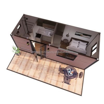 Customized Color EU Chinese-Style Wooden Garden House Light Steel Frame Structure One Room for Hotel and Family