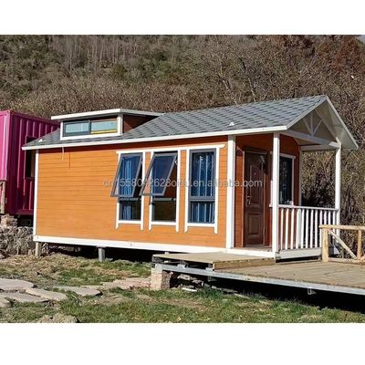 Modern Design Sandwich Panel Door Modular Mobile House in European Union with 20 Ft Prefabricated Flat Packaging Container