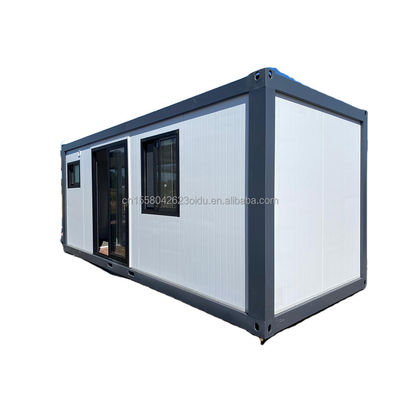 Outdoor Tiny Home 10ft Prefabricated Steel Sentry Box Container Guard House with 50/75/100mm Wave Sandwich Panel Wall
