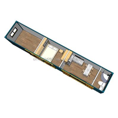 Steel frame Galvanized Steel Bending 180g 40FT Container Modular Wooden House Prefab Houses