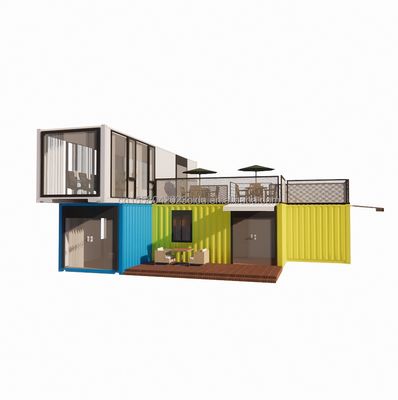 10ft 20ft Steel Shipping Container Prefabricated House Shop Bar Workshop Home Bedroom Hotel 40ft Size with Sandwich Panel