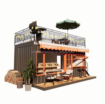 Modern Design Style 10 ft 20 ft Mobile Bar Prefabricated House Container Store Outdoor Steel Sandwich Panel Coffee Shop