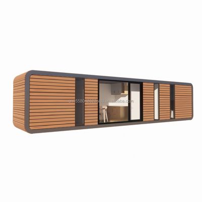 Affordable Family Housing 2 Bedroom Wooden House with Galvanized Steel Square Tube Structure and Garden