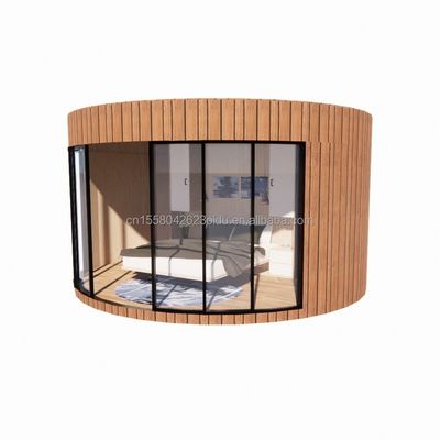 Modern European Union Prefabricated Wooden Houses with Galvanized Steel Square Tubes as Main Structure and Customized Color