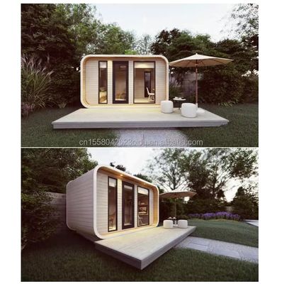 EU Garden Wooden Cabins Wall 75mm Wave Sandwich Panel Customized Color Assembled Houses for Home Studio Manufacturers