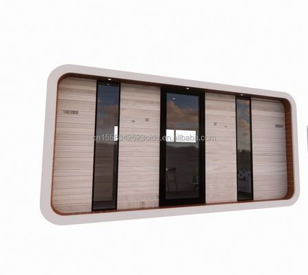 EU Garden Wooden Cabins Wall 75mm Wave Sandwich Panel Customized Color Assembled Houses for Home Studio Manufacturers