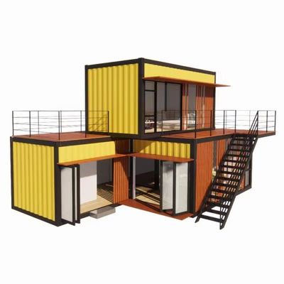 Commercial Street Shops Folding Room Combination with Yellow Renovation Industrial Wind Outdoor Flat Pack Container House